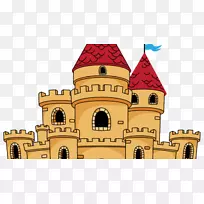 城堡绘画卡通片艺术-城堡