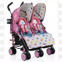婴儿车-双人婴儿车-婴儿和蹒跚学步的汽车座椅-双人婴儿车