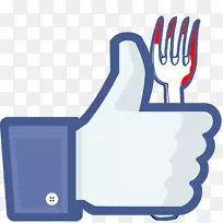 社交媒体Facebook就像按钮Facebook公司。-社交媒体