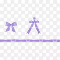 YouTube数码剪贴簿-紫色丝带