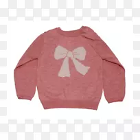 袖粉红色m毛衣蓝色肩部-婴儿套衫