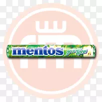 Mentos taffy徽标薄荷品牌-薄荷