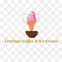 圣代标志冰淇淋-精致咖啡形象