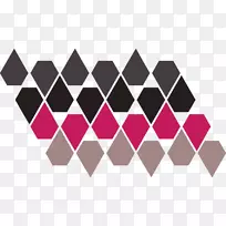 三角形粉红m型-三角形