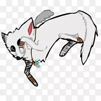 猫马线艺术剪贴画-偷看嘘声