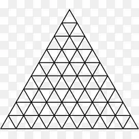 着色书三角形数学分形绘图-三角形