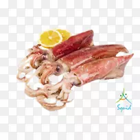 墨西哥鱿鱼作为食物-海鲜鱿鱼