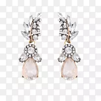 耳环仿宝石和莱茵石珠宝、服装魅力和吊坠.珠宝莱茵石