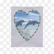 桌面壁纸下载上传高清电视海豚水彩画