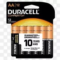 杜拉塞尔aaa电池碱性电池9伏电池AA电池