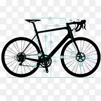 赛车斯科特运动自行车感觉自行车.路线图几何形状