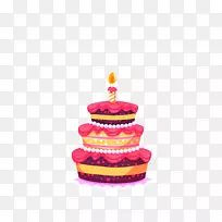 生日蛋糕托剪贴画-蛋糕