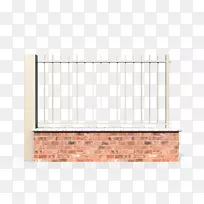 铁栅栏石墙砖锻铁篱笆
