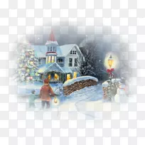 欢迎圣诞桌面壁纸动画电影-冬季小镇