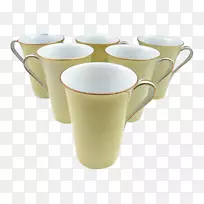 壶，咖啡杯，陶瓷杯，杯子