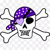 头盖骨和交叉骨海盗行为头骨和骨骼毛毯