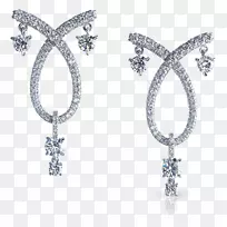 耳环体珠宝标志钻石珠宝