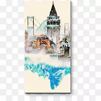 伊斯坦布尔水彩画