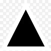 黑色三角剪贴画-三角形