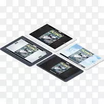 小册子智能手机出版印刷翻盖页-时尚的设计杂志模板