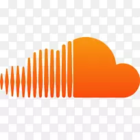 SoundCloud徽标播客缝纫机无线电-声波云