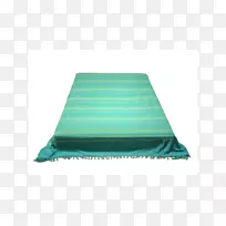 绿松石绿色床罩