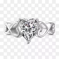 结婚戒指，银首饰，订婚前戒指-情侣戒指