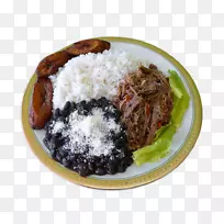 委内瑞拉菜系煮熟的米饭-乳酪(Pabellón criollo achapa arepa)