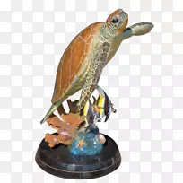 海龟雕塑绘画艺术家-海龟