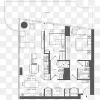 布洛尔街东屋公寓一楼平面图