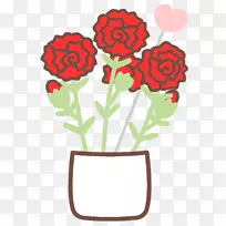 花卉设计切花花园玫瑰康乃馨