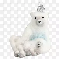 北极熊狗圣诞嘘声北极熊