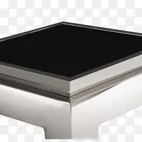 咖啡桌，黑色方形长方形桌子
