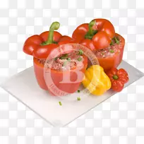 贝尔胡椒素食食物辣椒装饰-辣椒