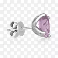紫水晶耳环体珠宝银-私人预约