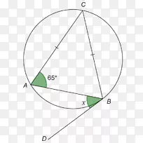 三角点圆数学角