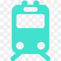 铁路运输列车快速运输无轨电车计算机图标.列车