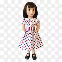 圆点娃娃婴儿服装-女孩服装图案