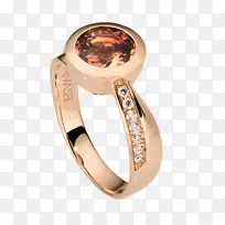 结婚戒指水晶白金钻石戒指