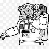 航天员太空服太空剪贴画-航天员
