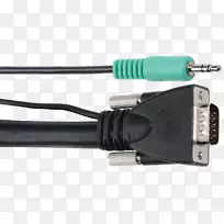 电连接器vga连接器电缆立体声线立体声环