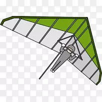 悬挂式滑翔机滑翔伞剪贴画-悬挂式滑翔机