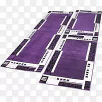 地毯紫丁香色东方地毯