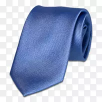 领结蓝色袖口丝绸-蓝色领带