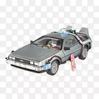 汽车DeLorean时光机热轮压铸玩具1：18比例压铸车