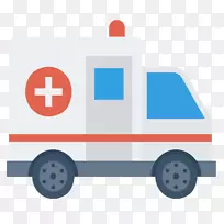 救护车应急车辆计算机图标-救护车