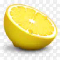 柠檬电脑图标果汁水果沙拉柠檬