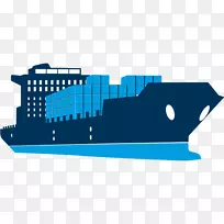 货物多式联运集装箱运输集装箱船-海运