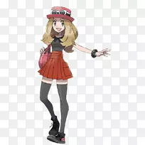 Pokémon x和y Serena ash Ketchum Pokémon培训师-没有钱