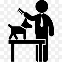 计算机图标小型雪纳瑞小狗宠物兽医-小狗